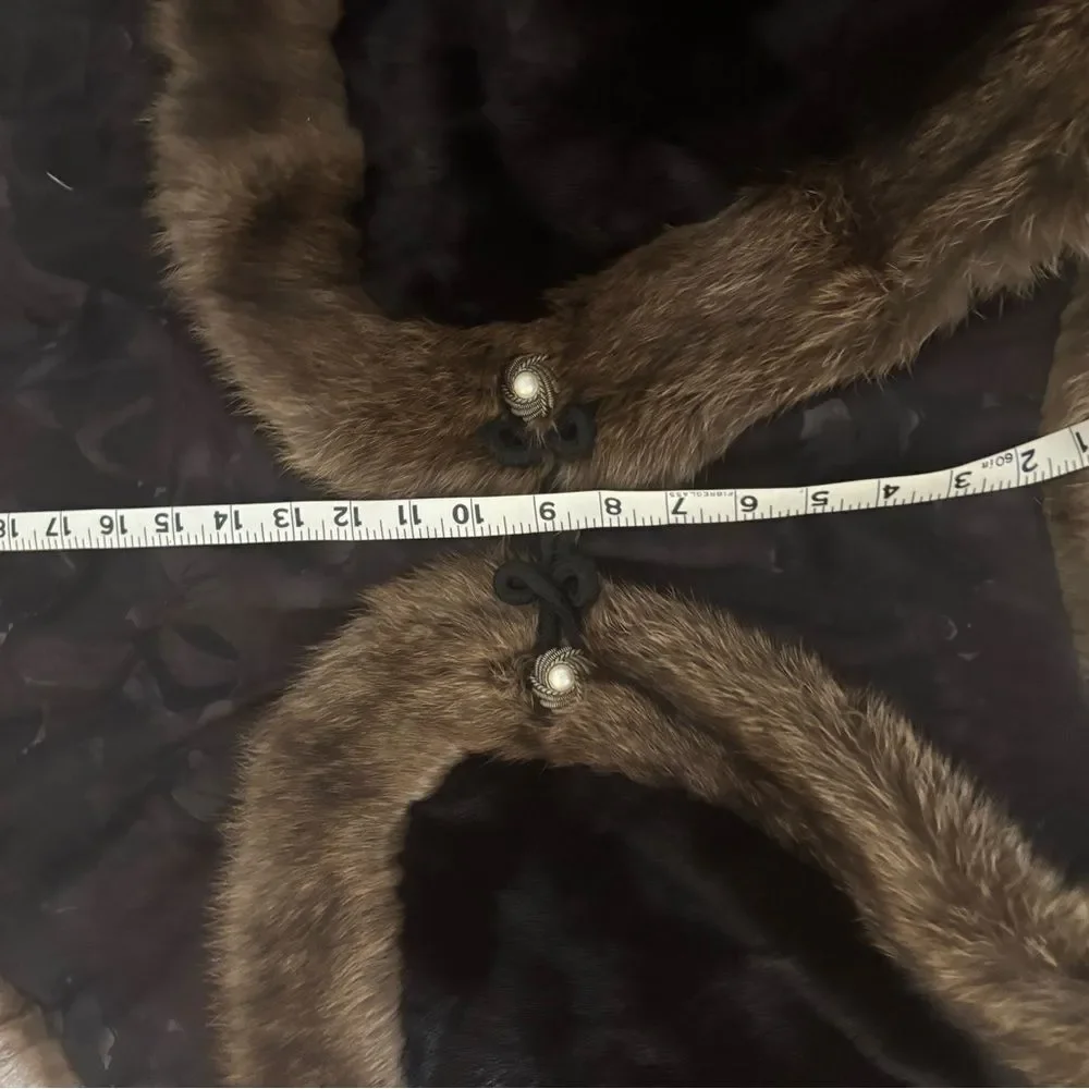 Fur Stole dresssuit coat shawl accessory throw jacket cape wrap accessory poncho